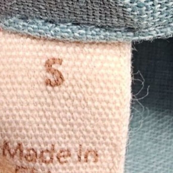 Soft Surroundings Womens S Island Breeze Lagenlook‎ Turquoise Linen Top - Picture 11 of 12